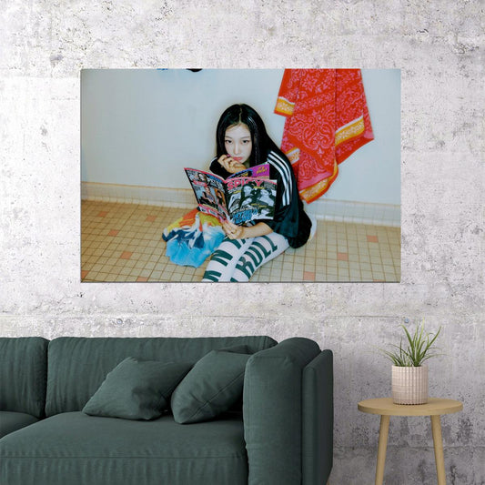 aespa Giselle Spicy Concept Photo Music Poster Wall Art  K-pop Idol Print Y2K Aesthetic Vibrant Fashion Trendy Room Decor For Fans - xonomax
