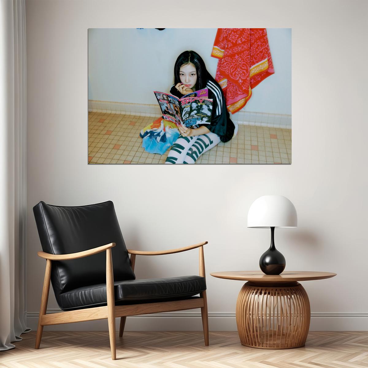 aespa Giselle Spicy Concept Photo Music Poster Wall Art  K-pop Idol Print Y2K Aesthetic Vibrant Fashion Trendy Room Decor For Fans - xonomax