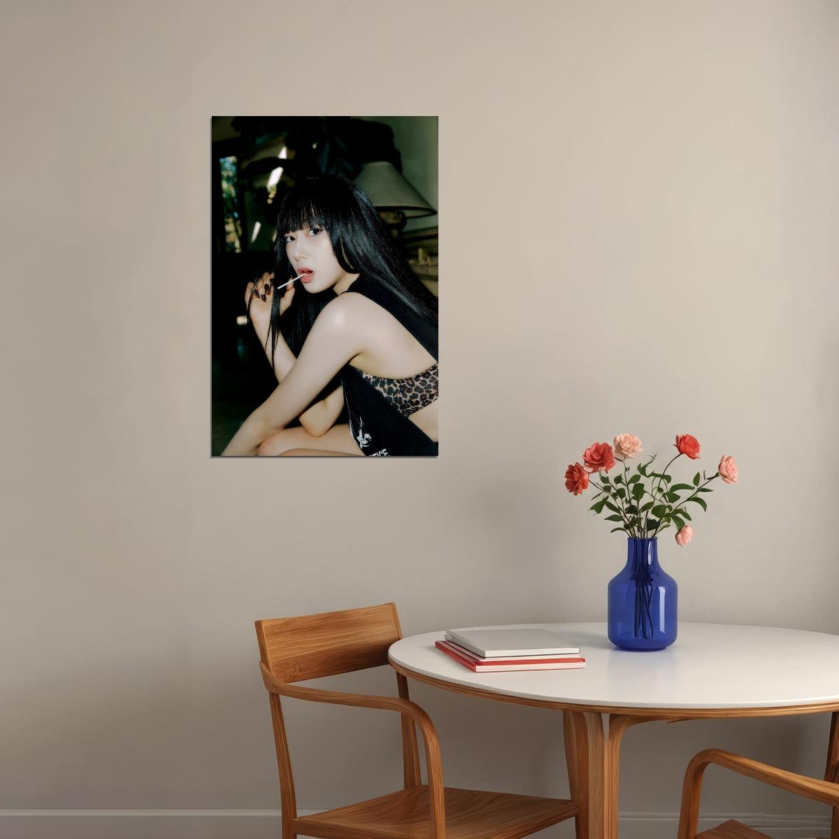 aespa Giselle Spicy Concept Photo K-pop Music Poster Y2K Aesthetic Summer Street Style Female Idol Fashion Print Viral Girl Group Wall Art - xonomax