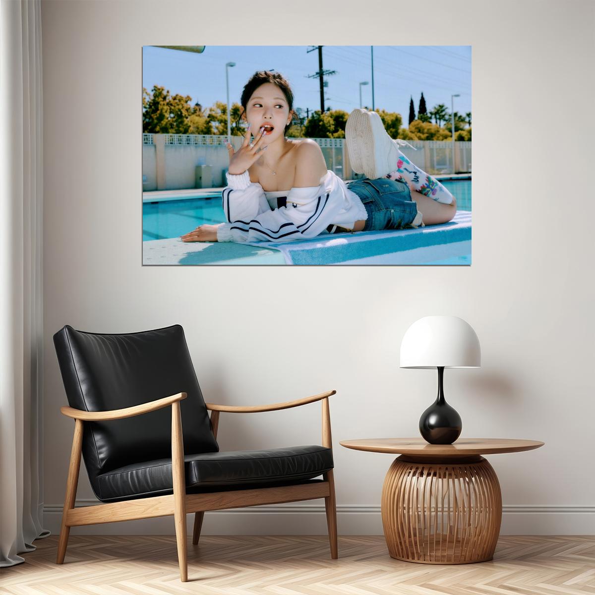aespa Ningning Spicy Concept Photo Music Poster Wall Art  K-pop Idol Print Y2K Vibe Bold Aesthetic Modern Fashion Trendy Room Decor - xonomax