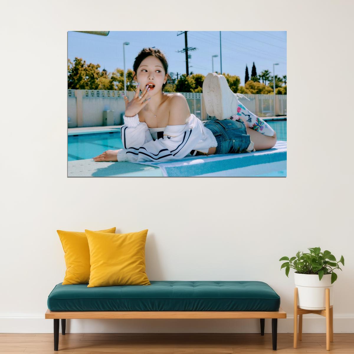 aespa Ningning Spicy Concept Photo Music Poster Wall Art  K-pop Idol Print Y2K Vibe Bold Aesthetic Modern Fashion Trendy Room Decor - xonomax