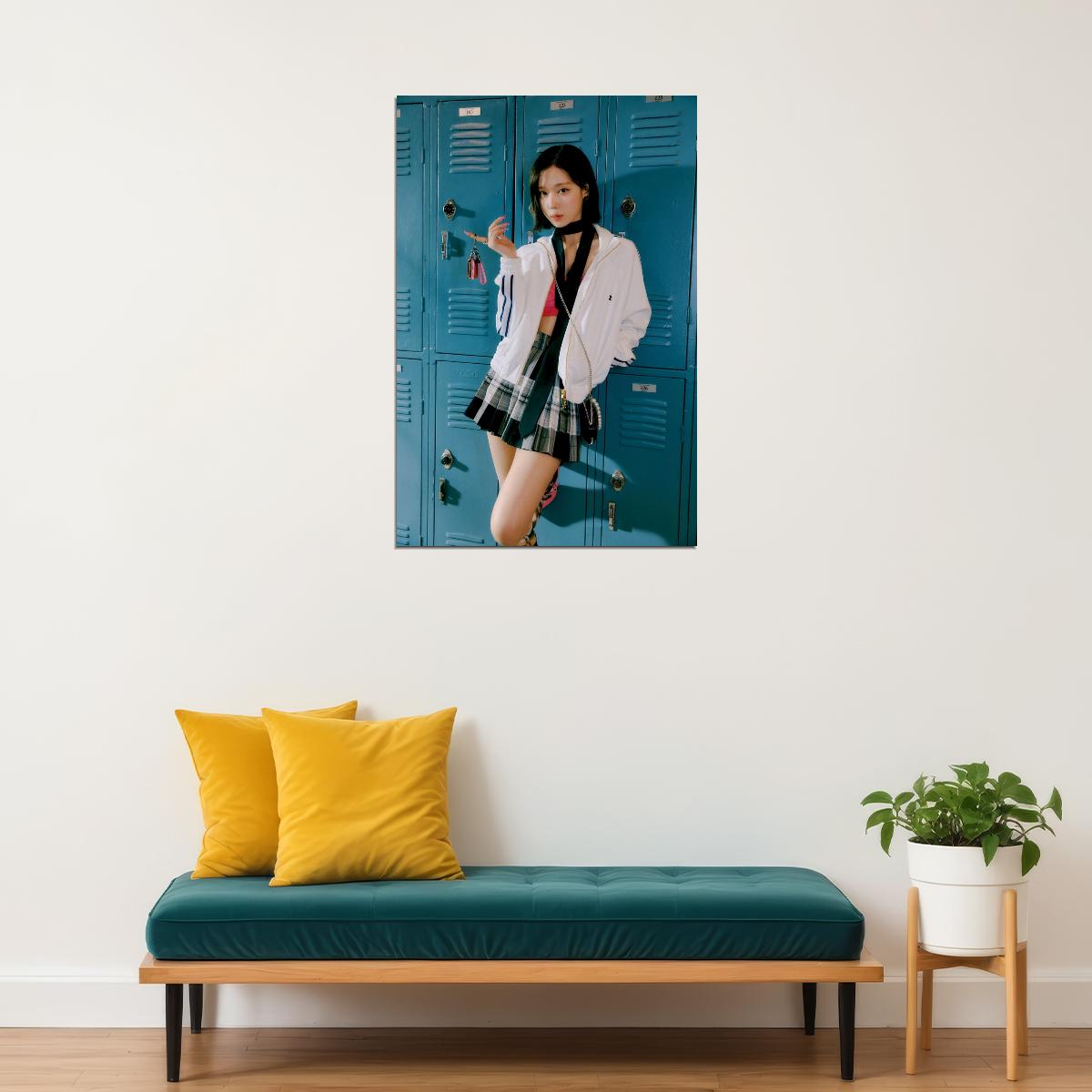 aespa Winter Spicy Concept Photo Wall Art Print Music Poster K-pop Idol  Vibrant Y2K Style Bold Aesthetic Trendy Room Decoration Modern Fashion Print - xonomax