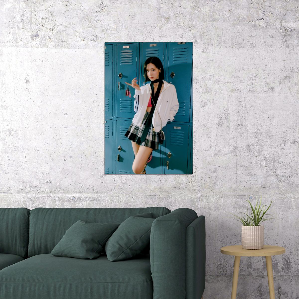 aespa Winter Spicy Concept Photo Wall Art Print Music Poster K-pop Idol  Vibrant Y2K Style Bold Aesthetic Trendy Room Decoration Modern Fashion Print - xonomax