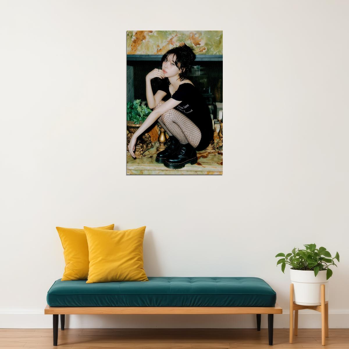 aespa Winter Spicy Concept Photo Music Poster Wall Art  K-pop Idol Print Vibrant Y2K Aesthetic Modern Fashion Trendy Room Decoration - xonomax