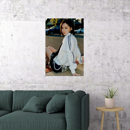 Winter from aespa Spicy Concept Photo Music Poster Print Wall Art K-pop Idol  Bold Fashion Aesthetic Vibrant Wall Decor Trendy Room Print - xonomax