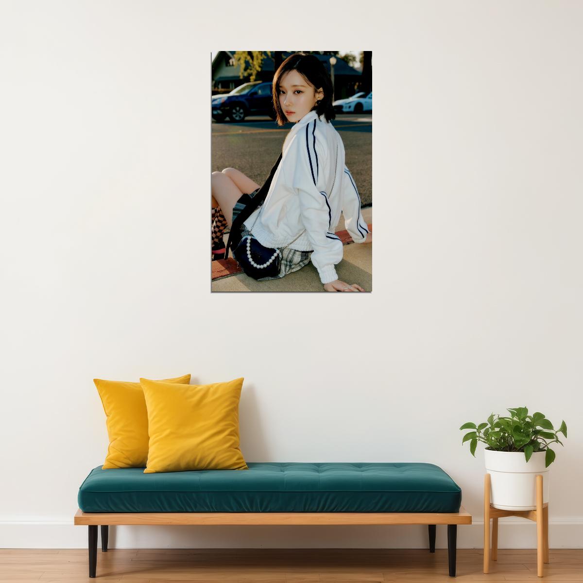 Winter from aespa Spicy Concept Photo Music Poster Print Wall Art K-pop Idol  Bold Fashion Aesthetic Vibrant Wall Decor Trendy Room Print - xonomax