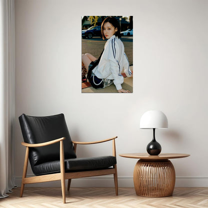 Winter from aespa Spicy Concept Photo Music Poster Print Wall Art K-pop Idol  Bold Fashion Aesthetic Vibrant Wall Decor Trendy Room Print - xonomax