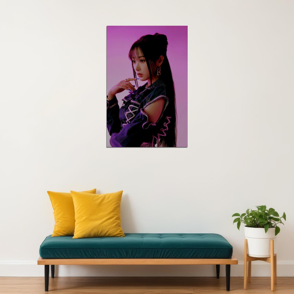 aespa Giselle Next Level Album Teaser Photo K-pop Music Poster Neon Lights Aesthetic  Female Idol Fashion Print Trendy Girl Group Wall Art - xonomax
