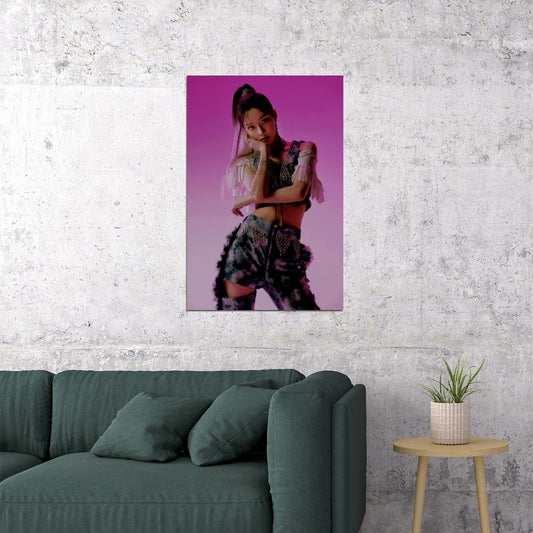 aespa Winter Next Level Album Teaser Photo K-pop Music Poster Neon Lights Aesthetic  Female Idol Fashion Print Trendy Girl Group Wall Art - xonomax
