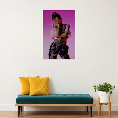 aespa Winter Next Level Album Teaser Photo K-pop Music Poster Neon Lights Aesthetic  Female Idol Fashion Print Trendy Girl Group Wall Art - xonomax