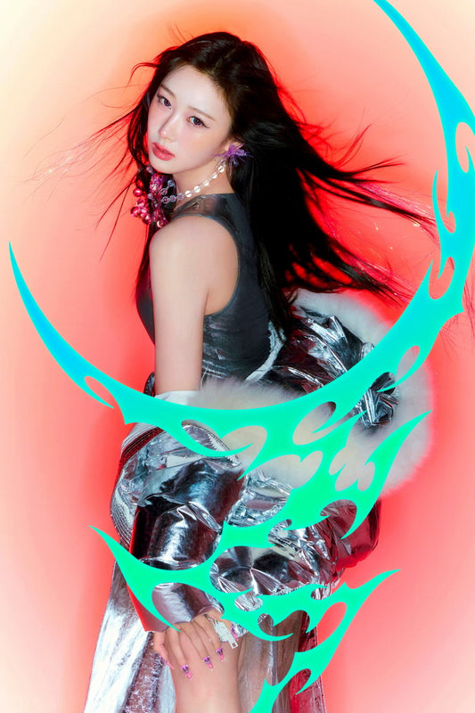 aespa Giselle Supernova MV Teaser Photos Armageddon K-pop Music Poster Bold Neon Aesthetic Aesthetic  Female Idol Fashion Print Viral Girl Group Wall Art - xonomax