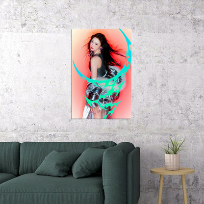 aespa Giselle Supernova MV Teaser Photos Armageddon K-pop Music Poster Bold Neon Aesthetic Aesthetic  Female Idol Fashion Print Viral Girl Group Wall Art - xonomax