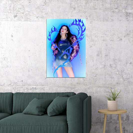 aespa Karina Supernova MV Teaser Photos Armageddon K-pop Music Poster Y2K Futuristic Style Aesthetic  Female Idol Fashion Print Viral Girl Group Wall Art - xonomax