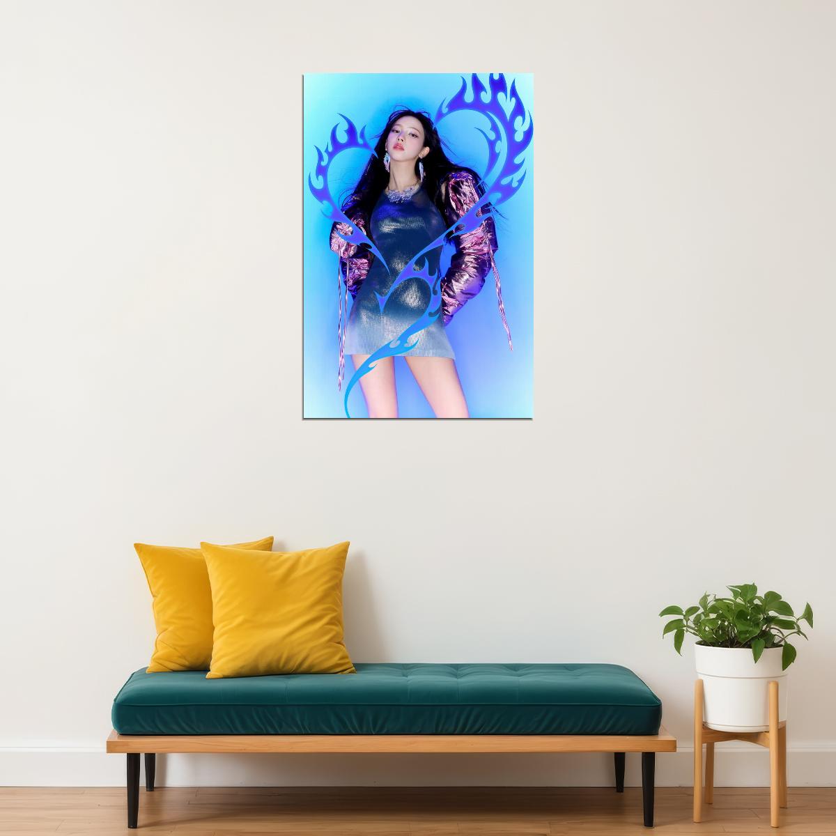 aespa Karina Supernova MV Teaser Photos Armageddon K-pop Music Poster Y2K Futuristic Style Aesthetic  Female Idol Fashion Print Viral Girl Group Wall Art - xonomax