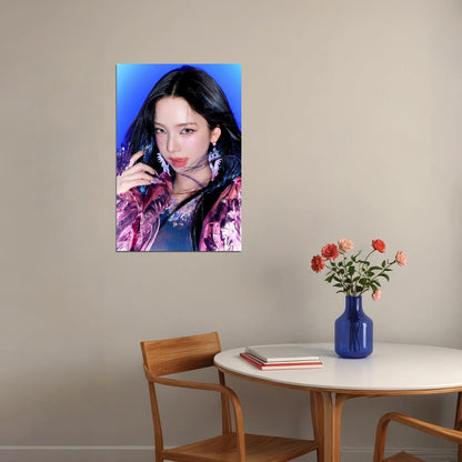 aespa Karina Supernova MV Teaser Photos Armageddon K-pop Music Poster Bold Neon Aesthetic  Female Idol Fashion Print Iconic Girl Group Wall Art - xonomax