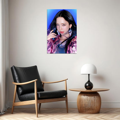 aespa Karina Supernova MV Teaser Photos Armageddon K-pop Music Poster Bold Neon Aesthetic  Female Idol Fashion Print Iconic Girl Group Wall Art - xonomax