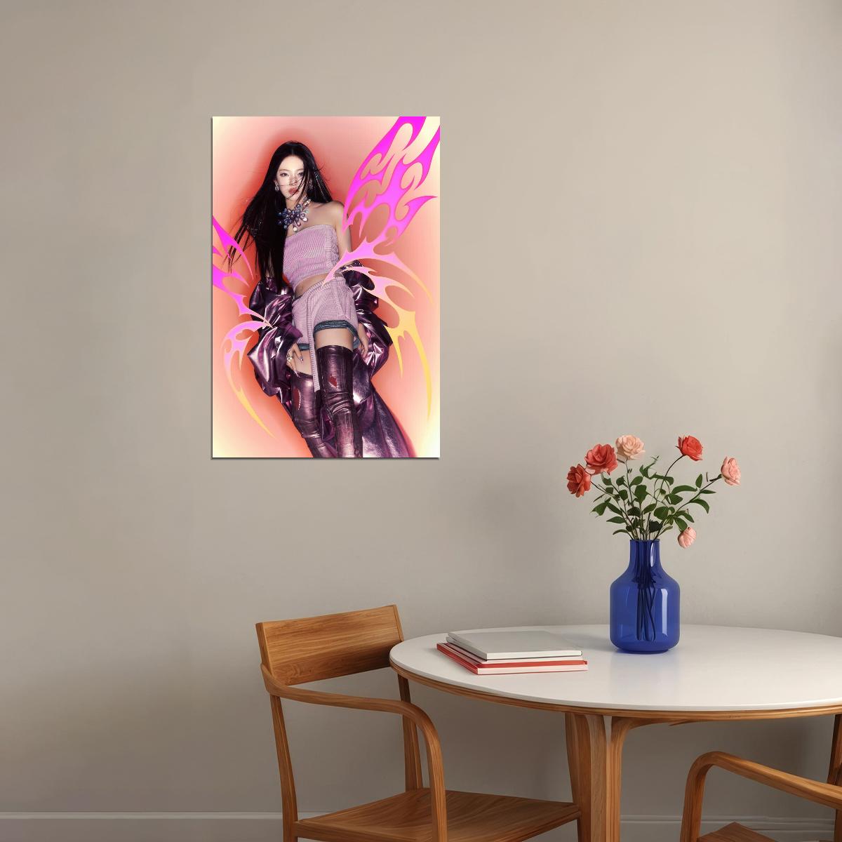 aespa Ningning Supernova MV Teaser Photos Armageddon K-pop Music Poster Y2K Futuristic Style Aesthetic  Female Idol Fashion Print Trendy Girl Group Wall Art - xonomax