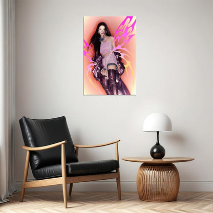 aespa Ningning Supernova MV Teaser Photos Armageddon K-pop Music Poster Y2K Futuristic Style Aesthetic  Female Idol Fashion Print Trendy Girl Group Wall Art - xonomax