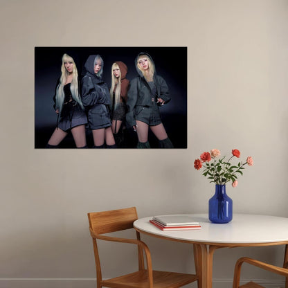 aespa Karina Winter Giselle Ningning Group Photo K-pop Music Poster Aesthetic  Female Idol Fashion Print Trendy Girl Group Wall Art - xonomax