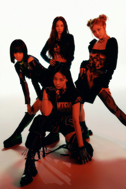 aespa Karina Winter Giselle Ningning Savage Photo K-pop Music Poster Aesthetic  Female Idol Fashion Print Trendy Girl Group Wall Art - xonomax