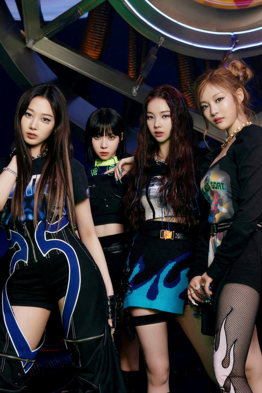 aespa Karina Winter Giselle Ningning Savage Photo K-pop Music Poster Aesthetic  Female Idol Fashion Print Trendy Girl Group Wall Art - xonomax