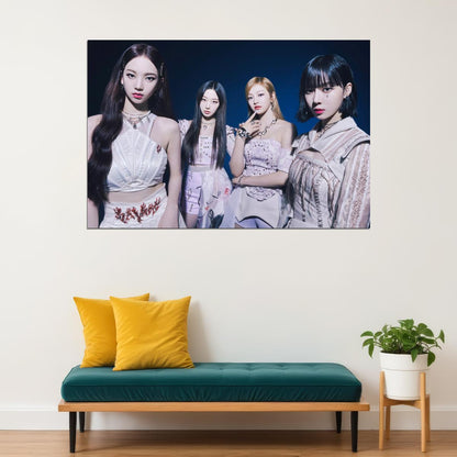 aespa Karina Winter Giselle Ningning Savage Photo K-pop Music Poster Aesthetic  Female Idol Fashion Print Trendy Girl Group Wall Art - xonomax