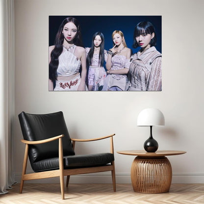 aespa Karina Winter Giselle Ningning Savage Photo K-pop Music Poster Aesthetic  Female Idol Fashion Print Trendy Girl Group Wall Art - xonomax