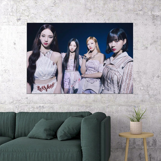 aespa Karina Winter Giselle Ningning Savage Photo K-pop Music Poster Aesthetic  Female Idol Fashion Print Trendy Girl Group Wall Art - xonomax