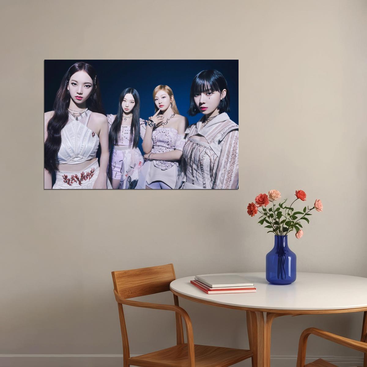 aespa Karina Winter Giselle Ningning Savage Photo K-pop Music Poster Aesthetic  Female Idol Fashion Print Trendy Girl Group Wall Art - xonomax