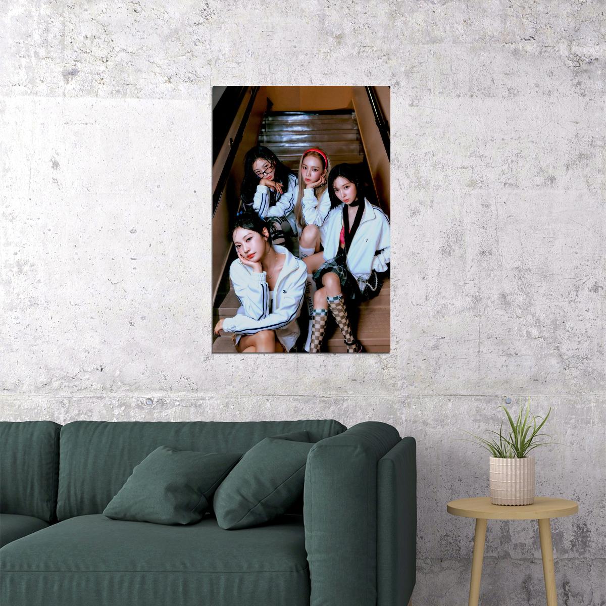 aespa Karina Winter Giselle Ningning Spicy Concept Photo K-pop Music Poster Aesthetic  Female Idol Fashion Print Trendy Girl Group Wall Art - xonomax