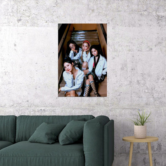 aespa Karina Winter Giselle Ningning Spicy Concept Photo K-pop Music Poster Aesthetic  Female Idol Fashion Print Trendy Girl Group Wall Art - xonomax