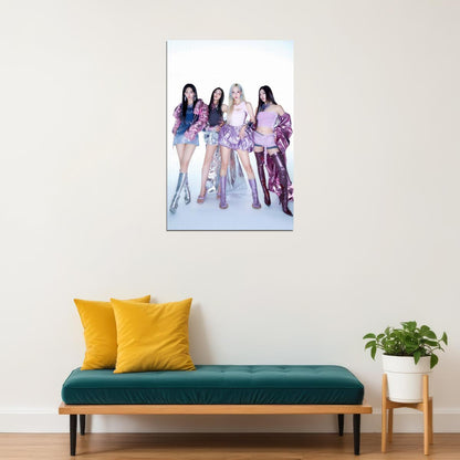 aespa Karina Winter Giselle Ningning Supernova K-pop Music Poster Aesthetic  Female Idol Fashion Print Trendy Girl Group Wall Art