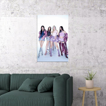 aespa Karina Winter Giselle Ningning Supernova K-pop Music Poster Aesthetic  Female Idol Fashion Print Trendy Girl Group Wall Art