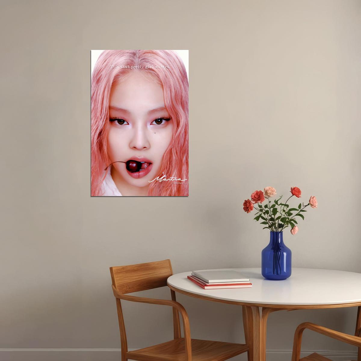 BLACKPINK JENNIE Single Mantra Trendy Photo Music Poster K-Pop  Aesthetic K-pop Female Girl Group Korean Fashion Idol Wall Art Print - xonomax