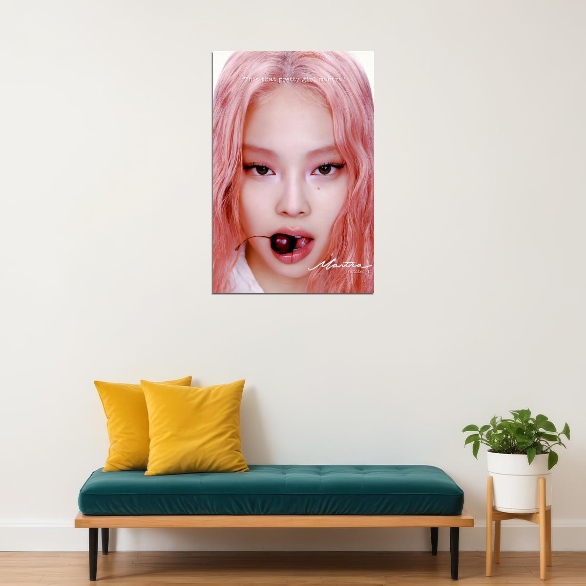 BLACKPINK JENNIE Single Mantra Trendy Photo Music Poster K-Pop  Aesthetic K-pop Female Girl Group Korean Fashion Idol Wall Art Print - xonomax