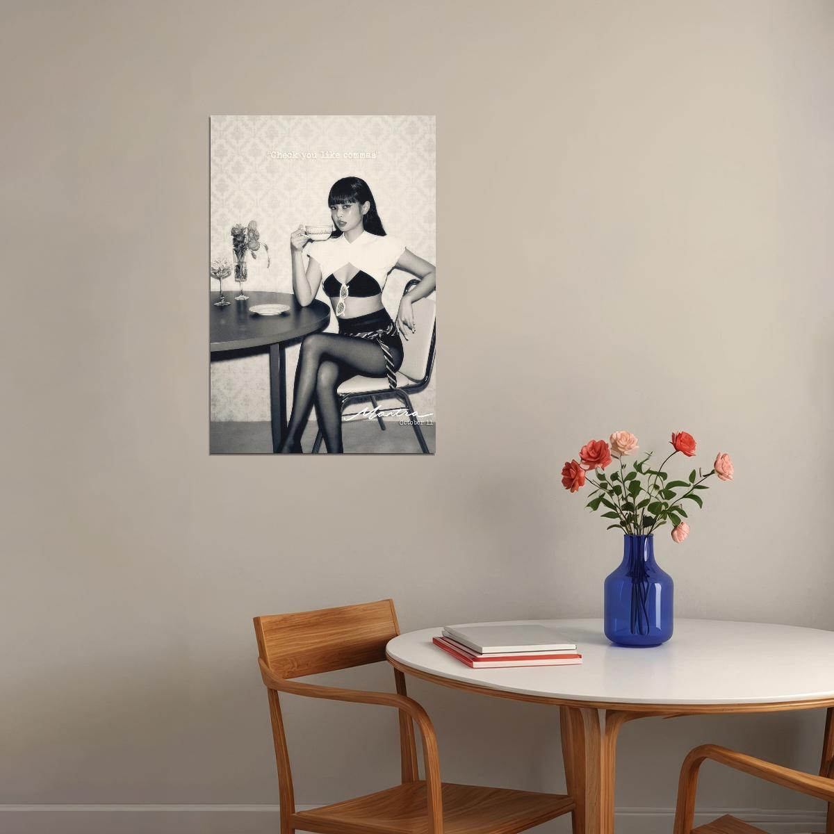 BLACKPINK JENNIE Single Mantra Viral Photo Music Poster K-Pop  Aesthetic K-pop Female Girl Group Korean Fashion Idol Wall Art Print - xonomax