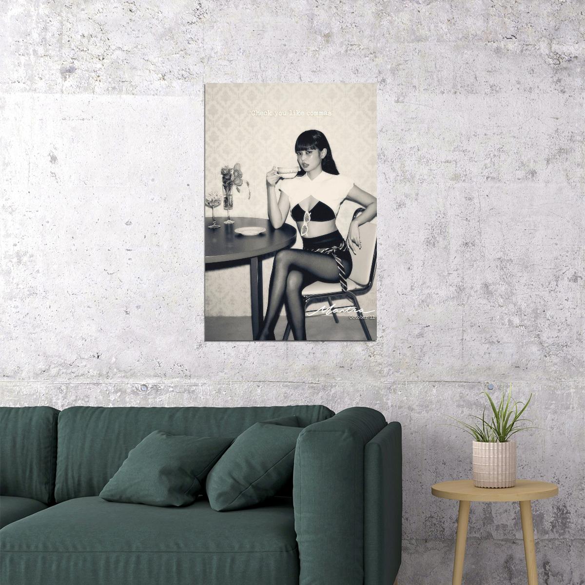 BLACKPINK JENNIE Single Mantra Viral Photo Music Poster K-Pop  Aesthetic K-pop Female Girl Group Korean Fashion Idol Wall Art Print - xonomax