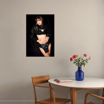 LISA BLACKPINK Angel Fashion Show Photo Poster K-Pop  Aesthetic K-pop Female Girl Group Korean Fashion Sexy Idol Wall Art Print