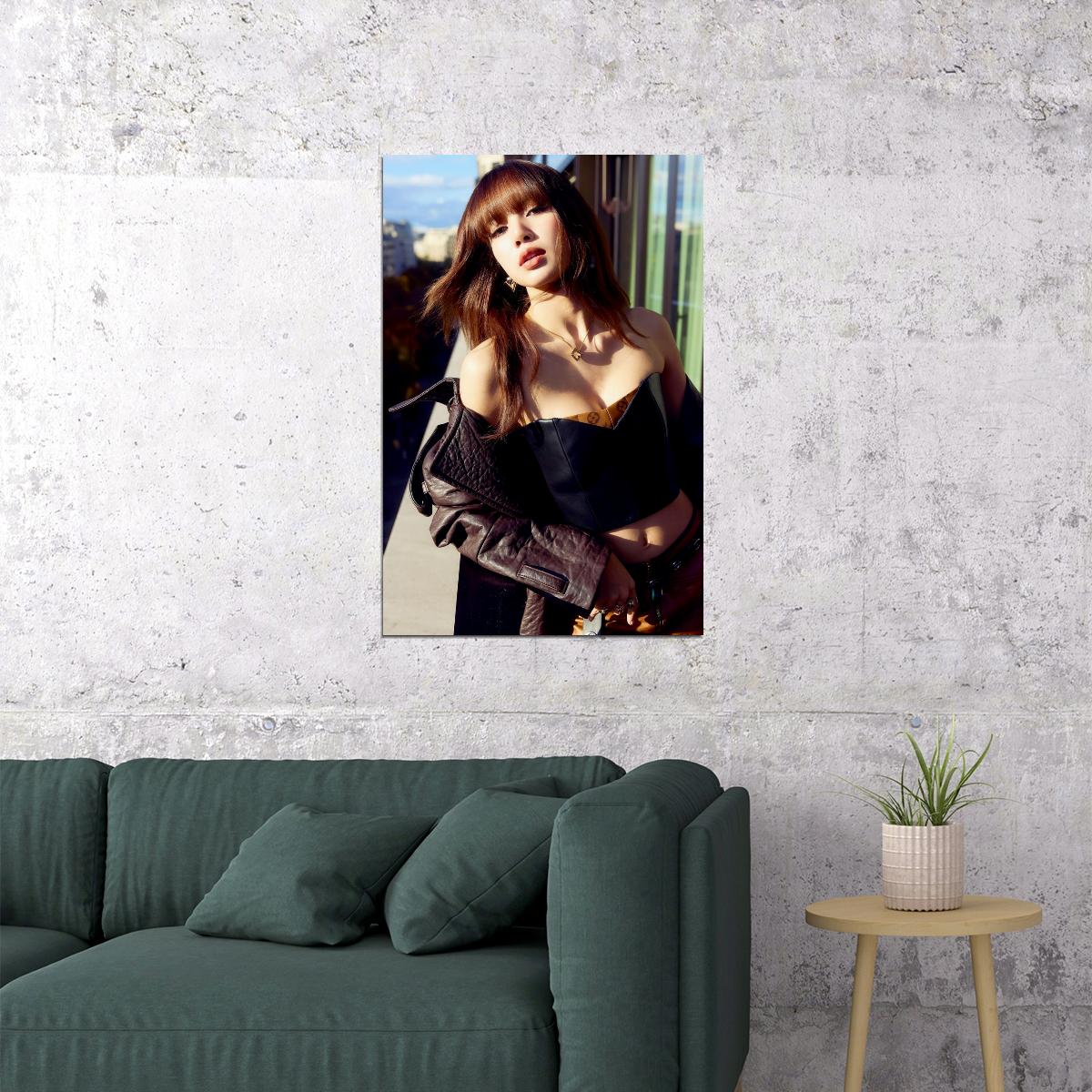 LISA BLACKPINK Photo Music Poster K-Pop  Aesthetic K-pop Female Girl Group Korean Fashion Idol Wall Art Print - xonomax