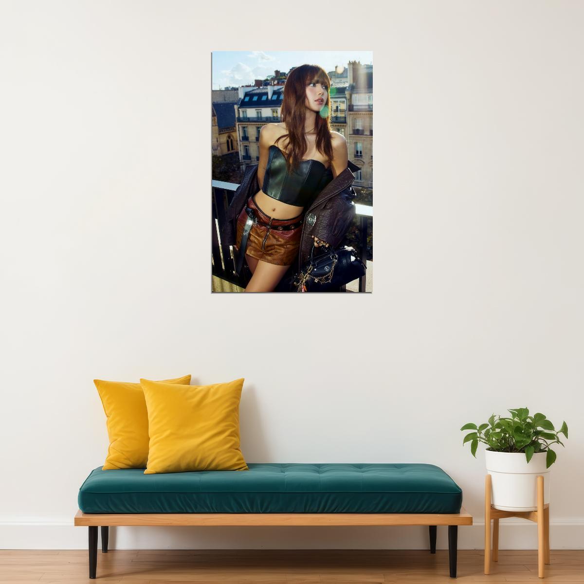 LISA BLACKPINK Photo Music Poster K-Pop  Aesthetic K-pop Female Girl Group Korean Fashion Idol Wall Art Print - xonomax