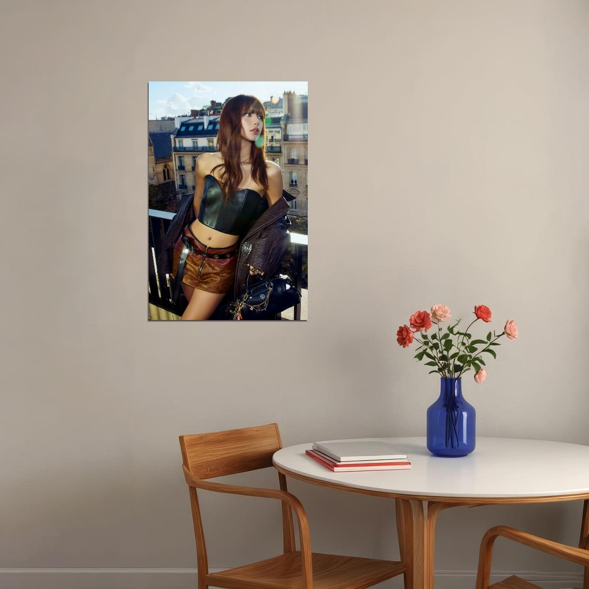 LISA BLACKPINK Photo Music Poster K-Pop  Aesthetic K-pop Female Girl Group Korean Fashion Idol Wall Art Print - xonomax