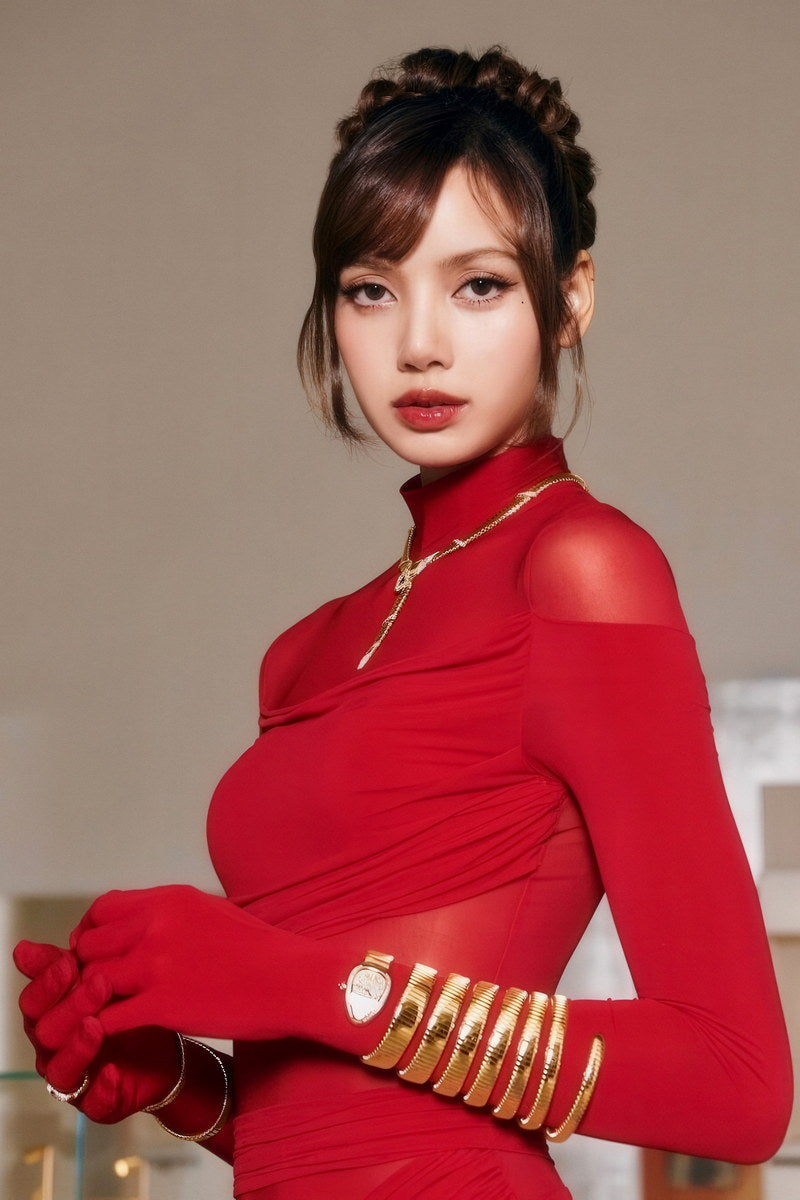 LISA BLACKPINK Photo Music Poster K-Pop  Aesthetic K-pop Female Girl Group Korean Fashion Idol Wall Art Print - xonomax