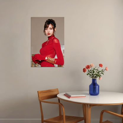 LISA BLACKPINK Photo Music Poster K-Pop  Aesthetic K-pop Female Girl Group Korean Fashion Idol Wall Art Print - xonomax