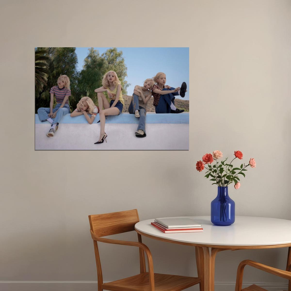 Blackpink ROSE Rosie Music Poster Concept Teasers KPop  Aesthetic K-pop Female Girl Group Wall Art Print - xonomax