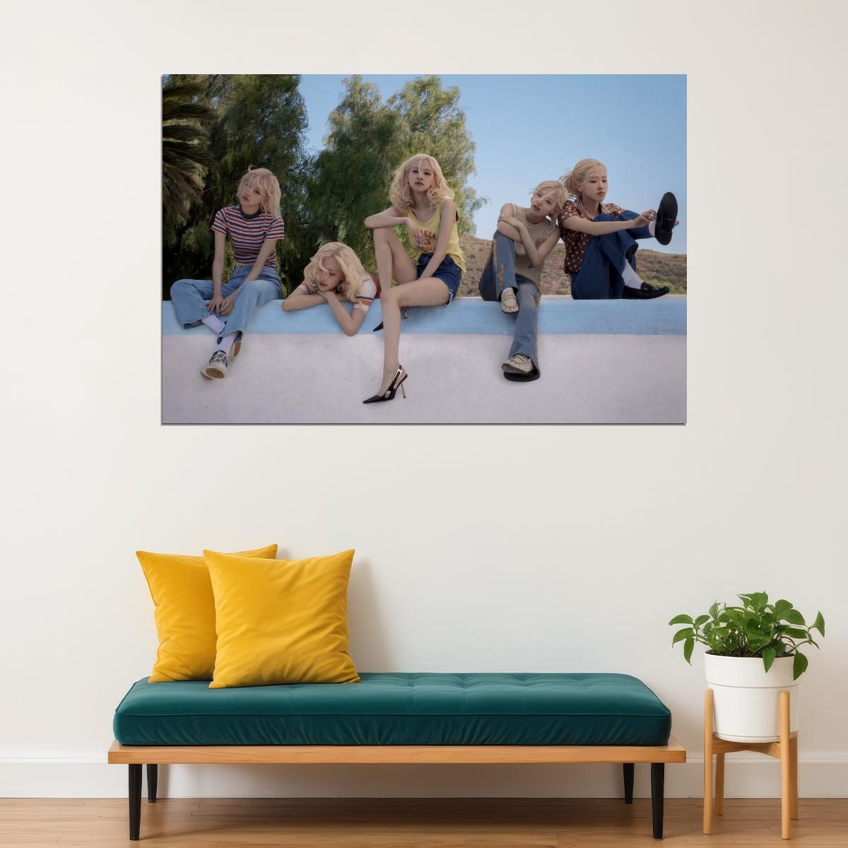 Blackpink ROSE Rosie Music Poster Concept Teasers KPop  Aesthetic K-pop Female Girl Group Wall Art Print - xonomax