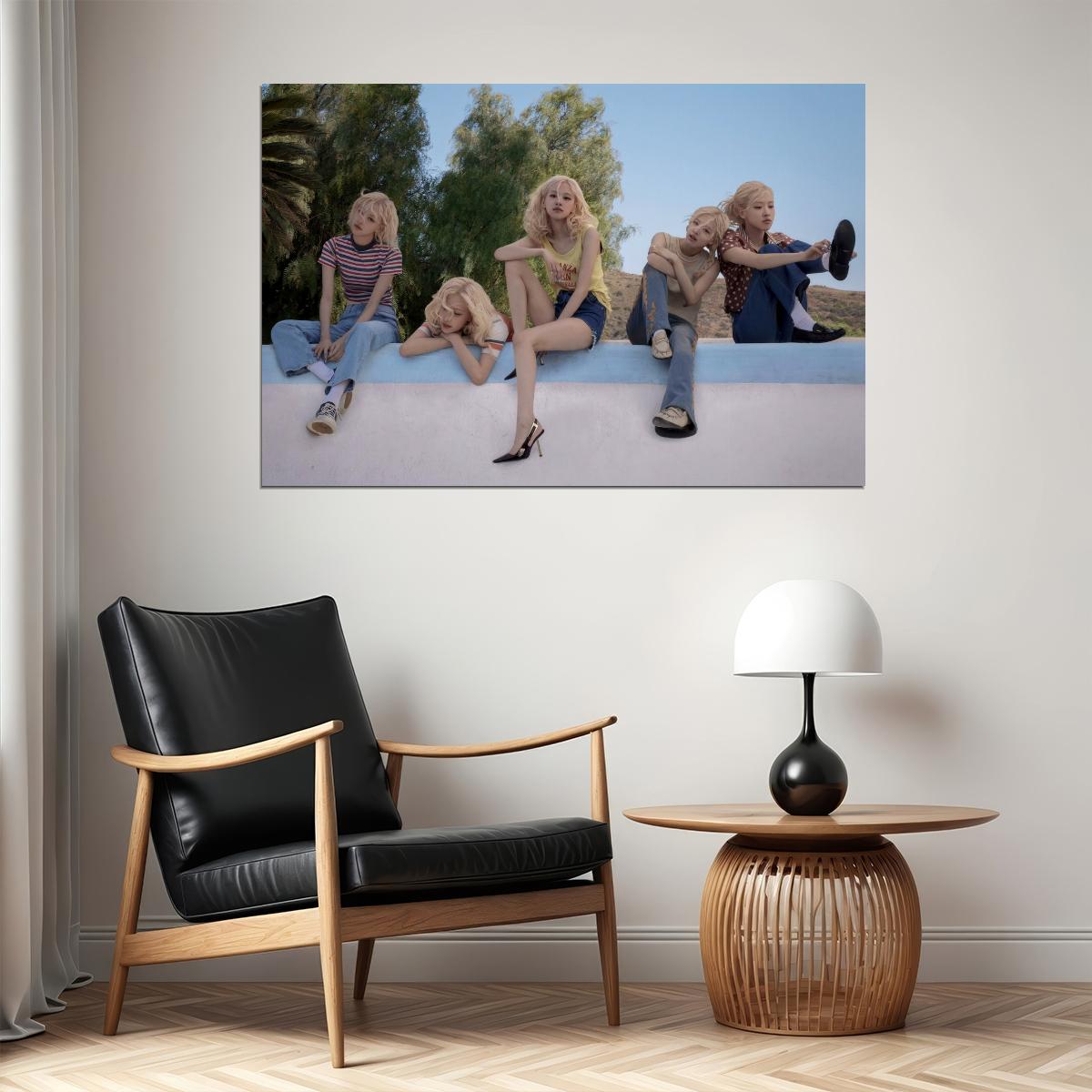 Blackpink ROSE Rosie Music Poster Concept Teasers KPop  Aesthetic K-pop Female Girl Group Wall Art Print - xonomax