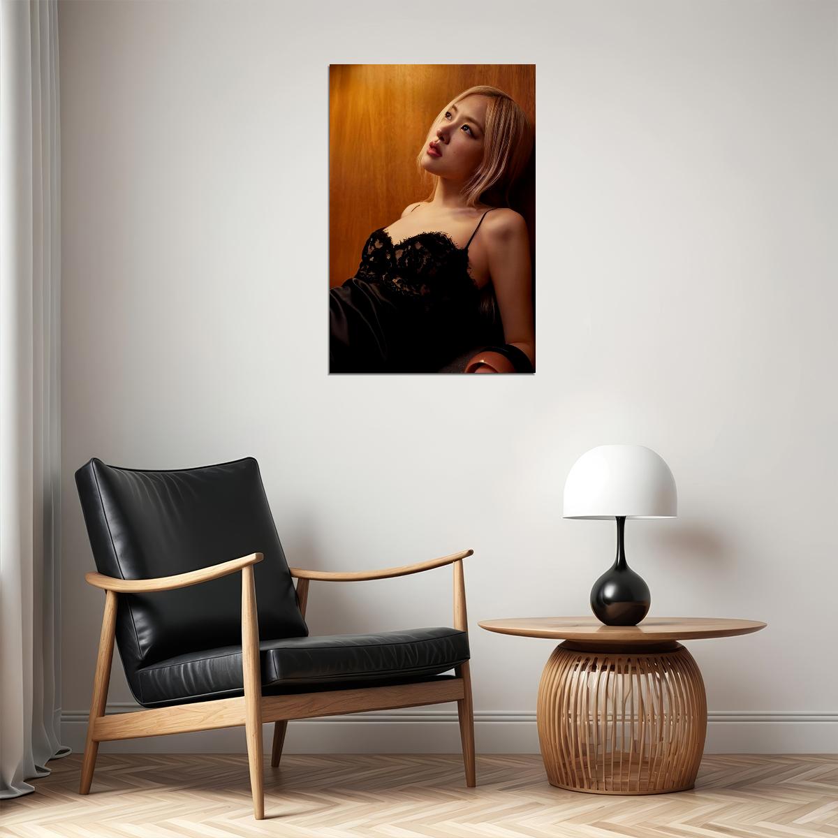 Rose Blackpink Music Poster Korean Fashion Idol KPop  Aesthetic K-pop Female Girl Group Wall Art Print