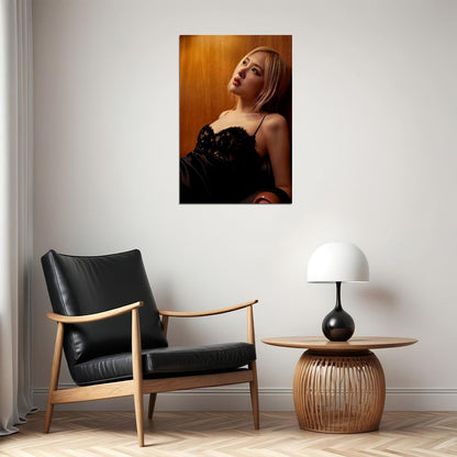 Rose Blackpink Music Poster Korean Fashion Idol KPop  Aesthetic K-pop Female Girl Group Wall Art Print