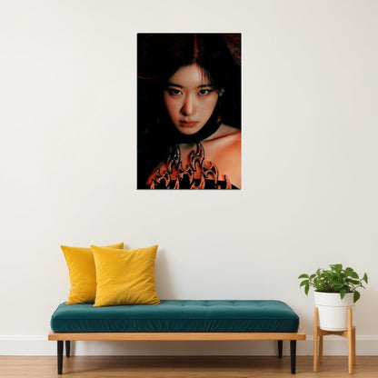 ITZY Chaeryeong BORN TO BE Concept Photo K-pop Music Poster Grunge Aesthetic  Female Edgy Idol Fashion Print Trendy Girl Group Wall Art - xonomax