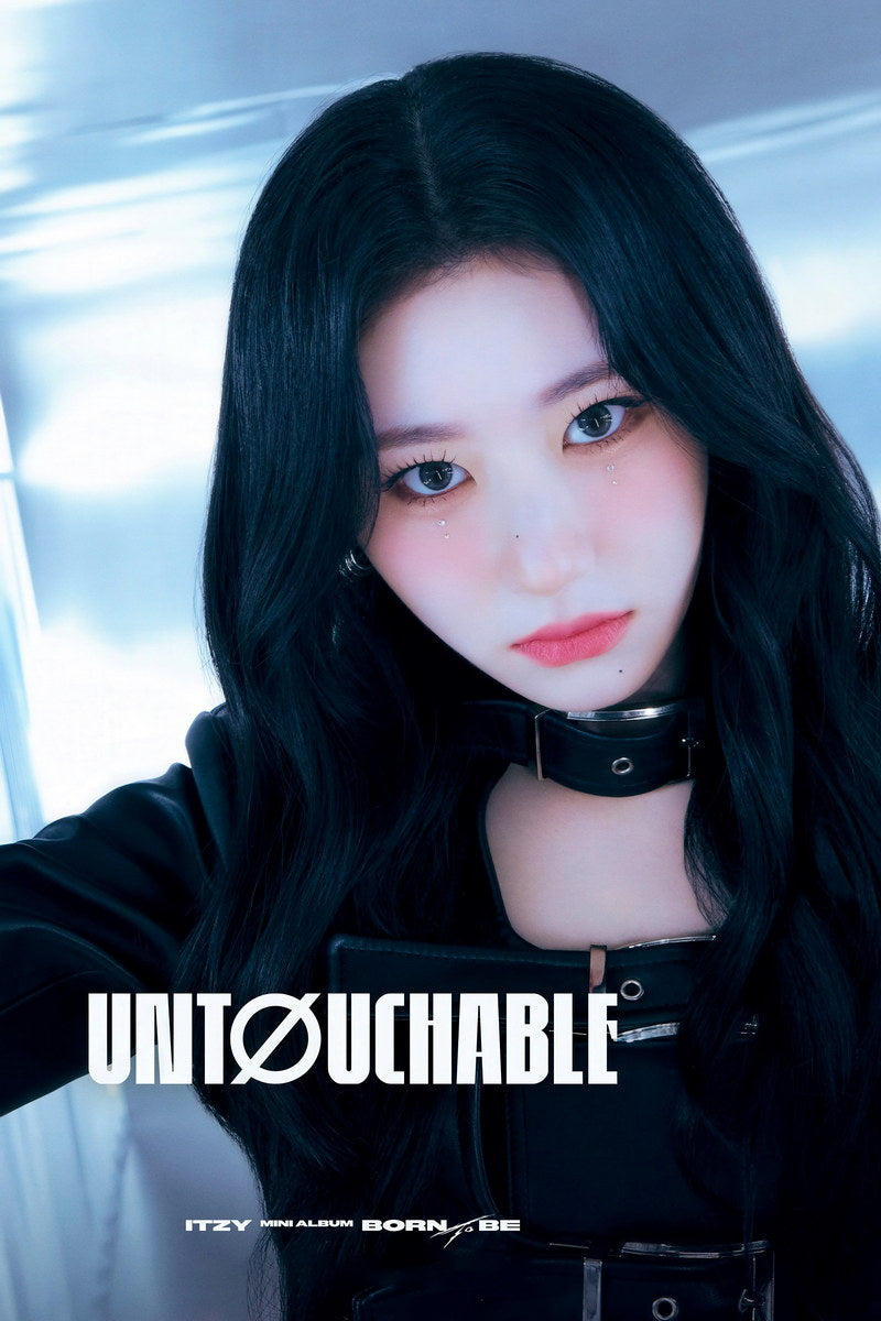 ITZY Chaeryeong BORN TO BE Concept Photo K-pop Music Poster Dark Aesthetic  Female Badass Idol Fashion Print Trendy Girl Group Wall Art - xonomax